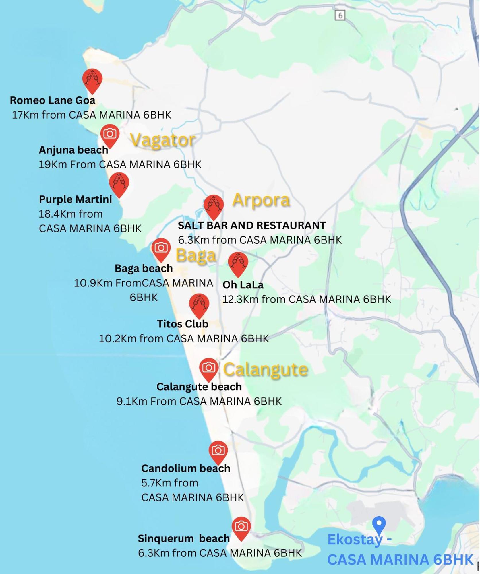 Ekostay Luxe - Casa Marina Candolim Exterior foto